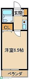 ベルメゾン 1Kの間取図画像