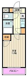 大南ビル 1Kの間取図画像