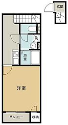 クレイノＨＩＲＯ 1階1Kの間取り