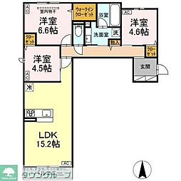 D-comodo小金井貫井北町 3LDKの間取図画像