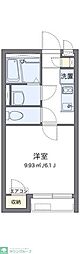 レオネクストトゥリーベル 2階1Kの間取り