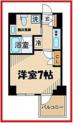 ステージグランデ府中東 1Kの間取図画像