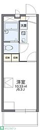 レオパレス花水木 1Kの間取図画像