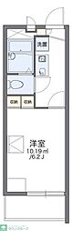 レオパレスグランパルク小柳 1Kの間取図画像