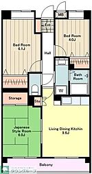 ヴェルドミールヤジマ 3LDKの間取図画像
