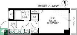 コンフォール花小金井 1Kの間取図画像