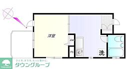 ヘリオス378立川 1Kの間取図画像
