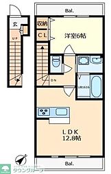 Sweet HomeII 1LDKの間取図画像
