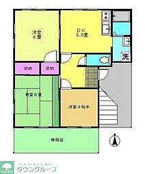 パルムけやき 3DKの間取図画像