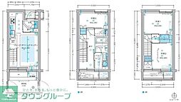 プレミスト国立ゲートレジデンス 3LDKの間取図画像