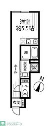 Maison Maru-Yu ワンルームの間取図画像