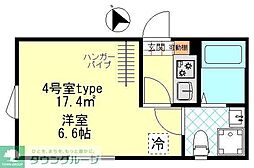 ラウレア吉祥寺井の頭 1Kの間取図画像