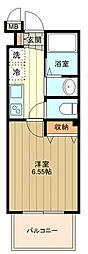 YUTAKA328 1Kの間取図画像