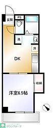 エーデルハイム 1DKの間取図画像