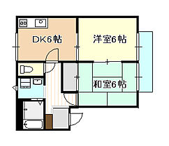 岡山県岡山市北区下中野（賃貸アパート2DK・2階・44.09㎡） その2