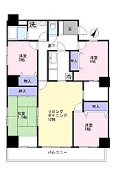 クレストコート神苑 4LDKの間取図画像