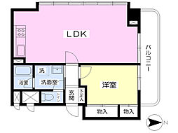 PISO池袋 1LDKの間取図画像