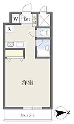 池袋エスエフコート ワンルームの間取図画像