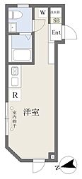 GradoOYAMA ワンルームの間取図画像