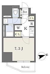 GRANSUITE文京関口 1Kの間取図画像
