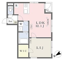 ATLASCaro東大前 1LDKの間取図画像