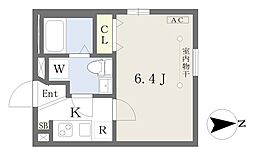 ソフィアフローラ 1Kの間取図画像