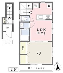 SKハウス 1LDKの間取図画像
