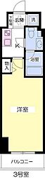 メゾンブランジュ 1Kの間取図画像