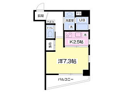K-FLAT 1Kの間取図画像
