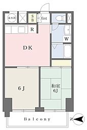 スナン117 2DKの間取図画像
