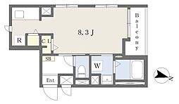 Leaphia千川 1Kの間取図画像