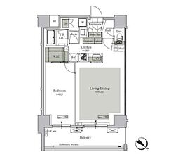 ParkCube西ヶ原STAGE 1LDKの間取図画像