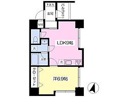 エテルナ広尾 1LDKの間取図画像
