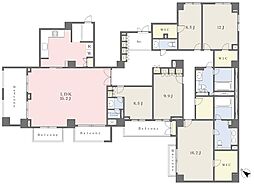 レジデンス代官山 5LDKの間取図画像