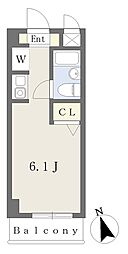 ウェストイン三軒茶屋 ワンルームの間取図画像