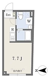 WhiteCape馬込 ワンルームの間取図画像