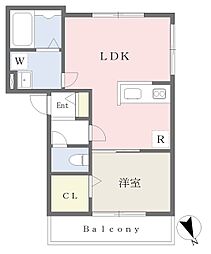 QY BLDG 1LDKの間取図画像