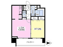 ブリリアントパレス 1LDKの間取図画像