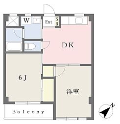 グランドヒル井の頭 2DKの間取図画像
