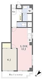 ダイワハイツ八王子 1LDKの間取図画像