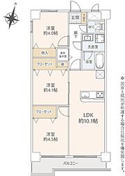 ライオンズマンション東村山第2 3LDKの間取図画像
