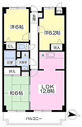 グランド・パレス 3LDKの間取図画像