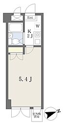 パルアタカ 1Kの間取図画像