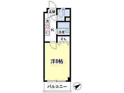HILLSSOGETHU 1Kの間取図画像