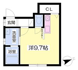 JMLODGE ワンルームの間取図画像