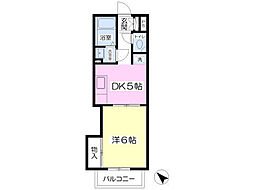 ハムレット昭和 1DKの間取図画像