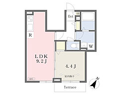 メゾンドワールド 1LDKの間取図画像