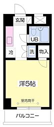 ミーター3 ワンルームの間取図画像