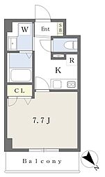 DOビル豊砂 1Kの間取図画像