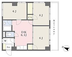 間取図画像 3DK
